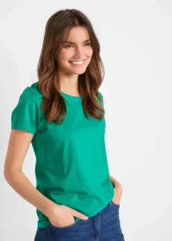 Damen bonprix Shirts & Tops|Basics|Rundhals-Shirt (5er-Pack)