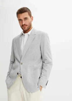 Herren bonprix Anzüge & Sakkos|Sakko in Seersucker-Qualität, Regular Fit