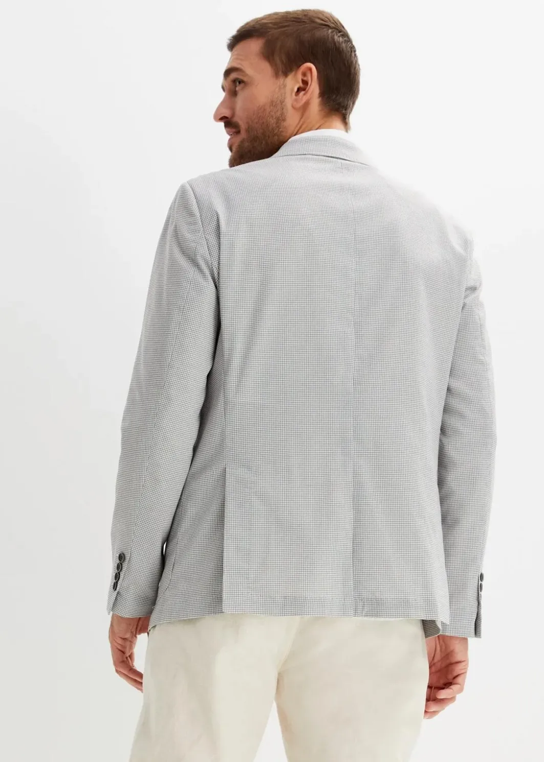 Herren bonprix Anzüge & Sakkos|Sakko in Seersucker-Qualität, Regular Fit