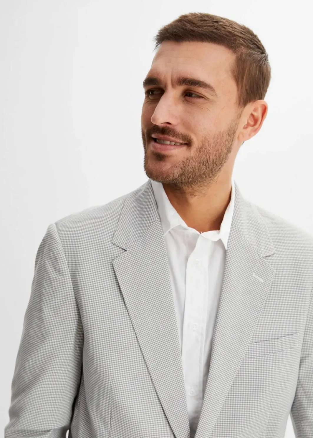 Herren bonprix Anzüge & Sakkos|Sakko in Seersucker-Qualität, Regular Fit