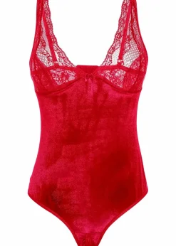 Online Samtbody ouvert Damen Wäsche·Bodies|Wäsche·Dessous