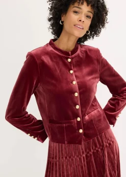 Online Samtjacke Damen Bekleidung·Hosen|Jacken & Mäntel