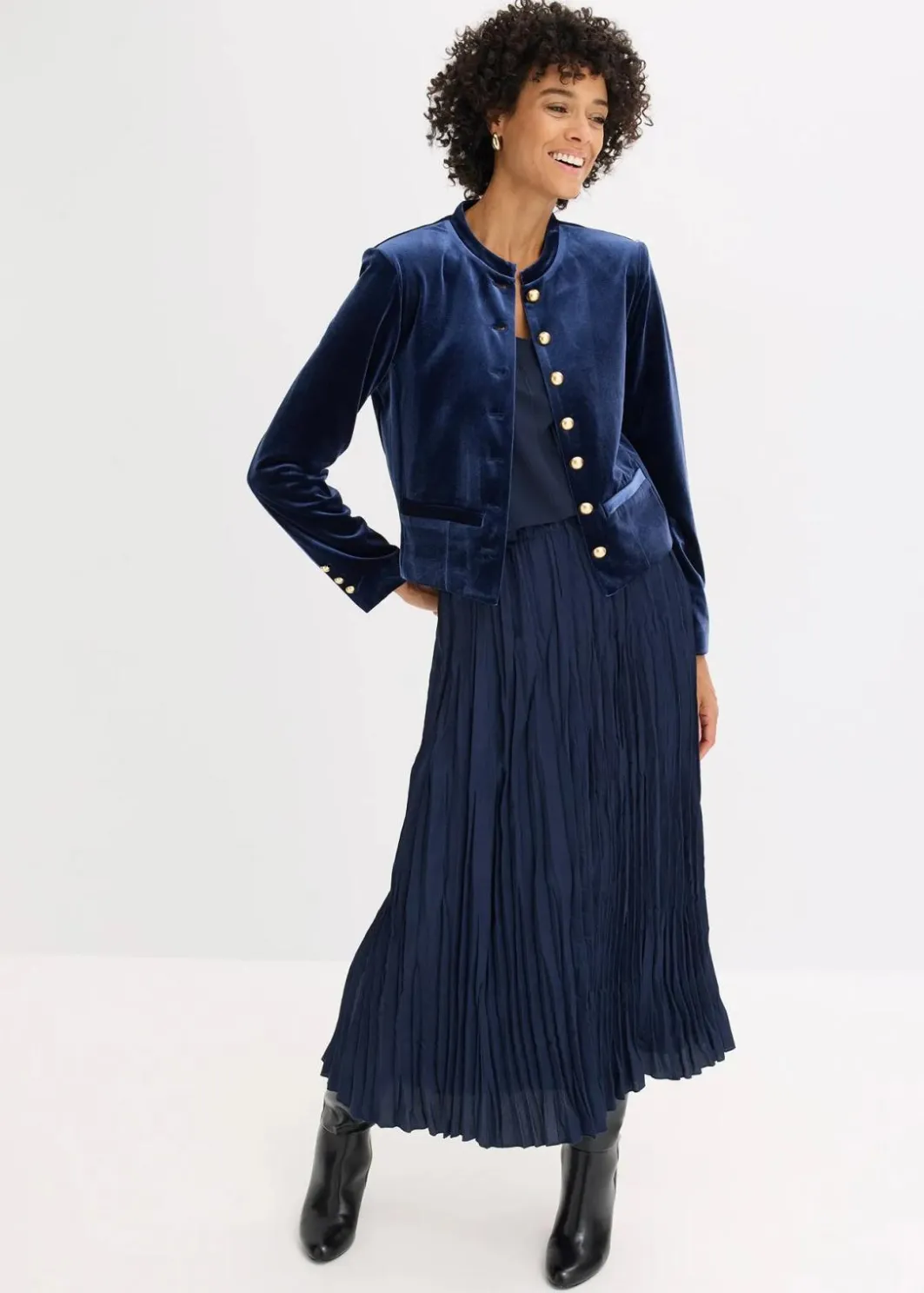 New Samtjacke Damen Jacken & Mäntel|Bekleidung·Hosen