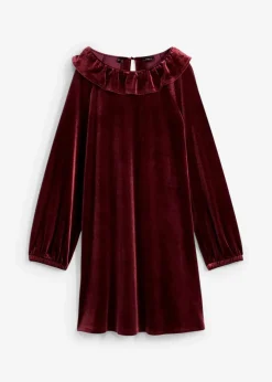 Kinder bonprix Mädchen 2-8 Jahre·Kleider & Röcke|Samtkleid mit Volants