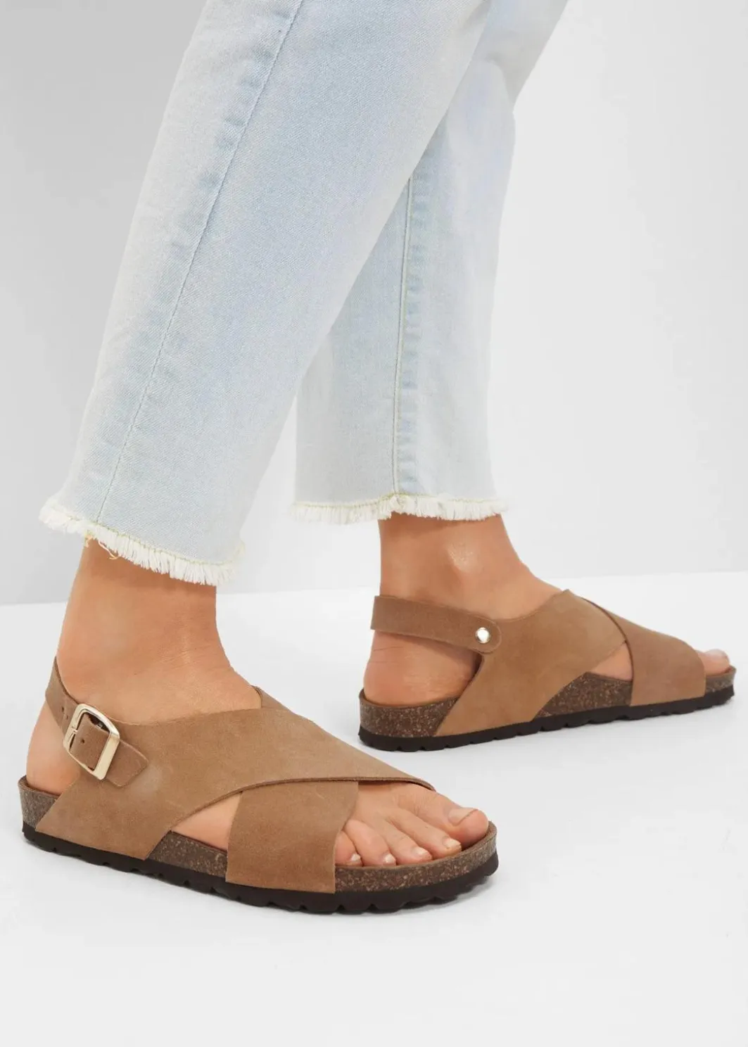 Best Sandalen aus Leder Damen Sommerschuhe|Nachhaltigere Materialien