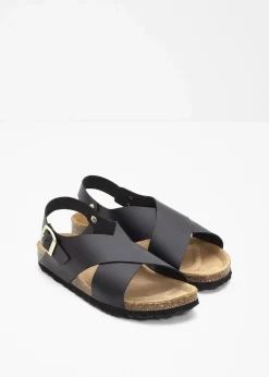 Damen bonprix Sommerschuhe|Nachhaltigere Materialien|Sandalen aus Leder