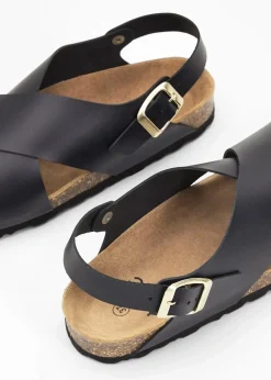 Damen bonprix Sommerschuhe|Nachhaltigere Materialien|Sandalen aus Leder