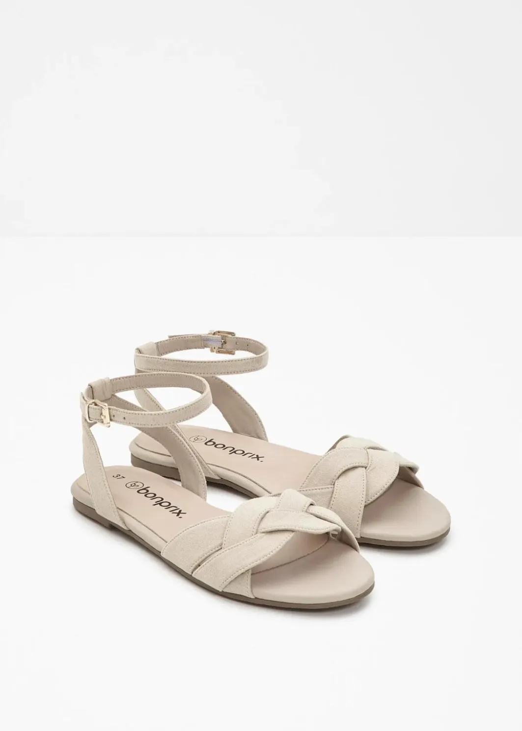 Outlet Sandalen in Flecht-Optik Damen Sommerschuhe