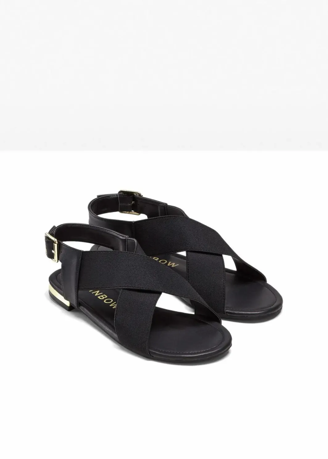 Damen bonprix Sommerschuhe|Sandalen mit elastischen Riemen