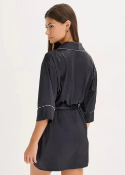 Discount Satin Kimono mit Glanzeffekt Damen Wäsche·Dessous|Wäsche·Bademäntel