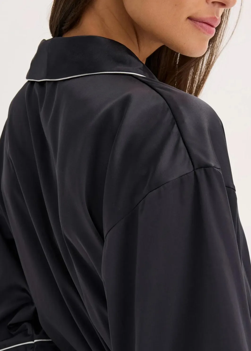 Discount Satin Kimono mit Glanzeffekt Damen Wäsche·Dessous|Wäsche·Bademäntel