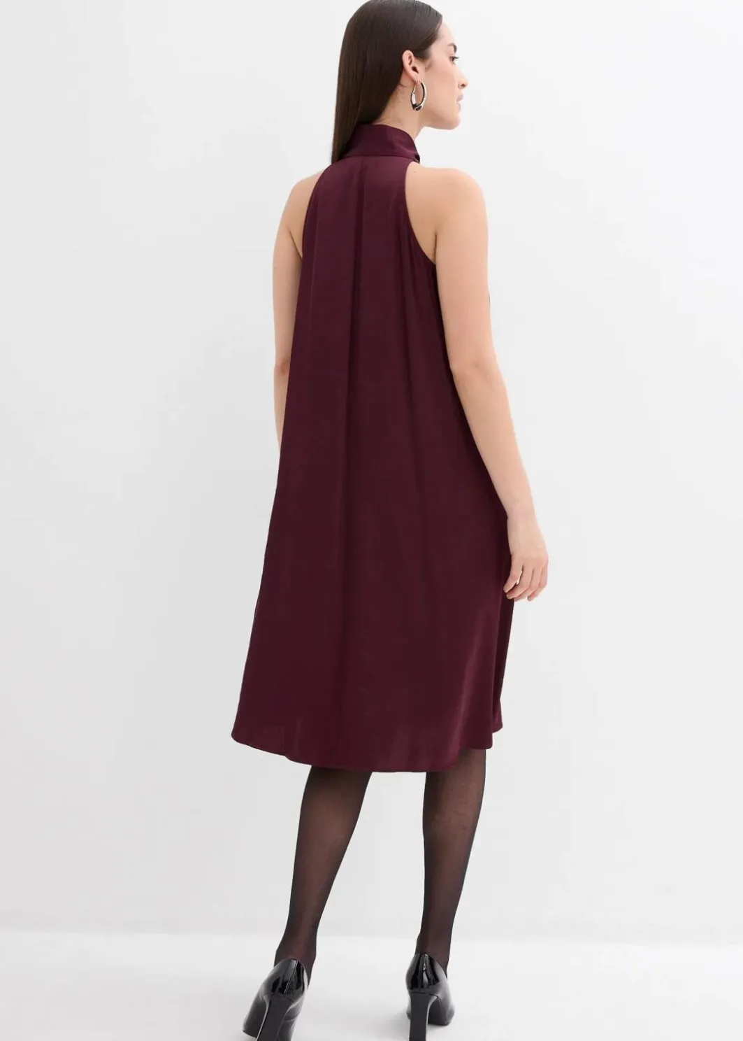 Clearance Satin Midikleid aus Viskose-Mix Damen Bekleidung·Pullover & Strickjacken|Kleider