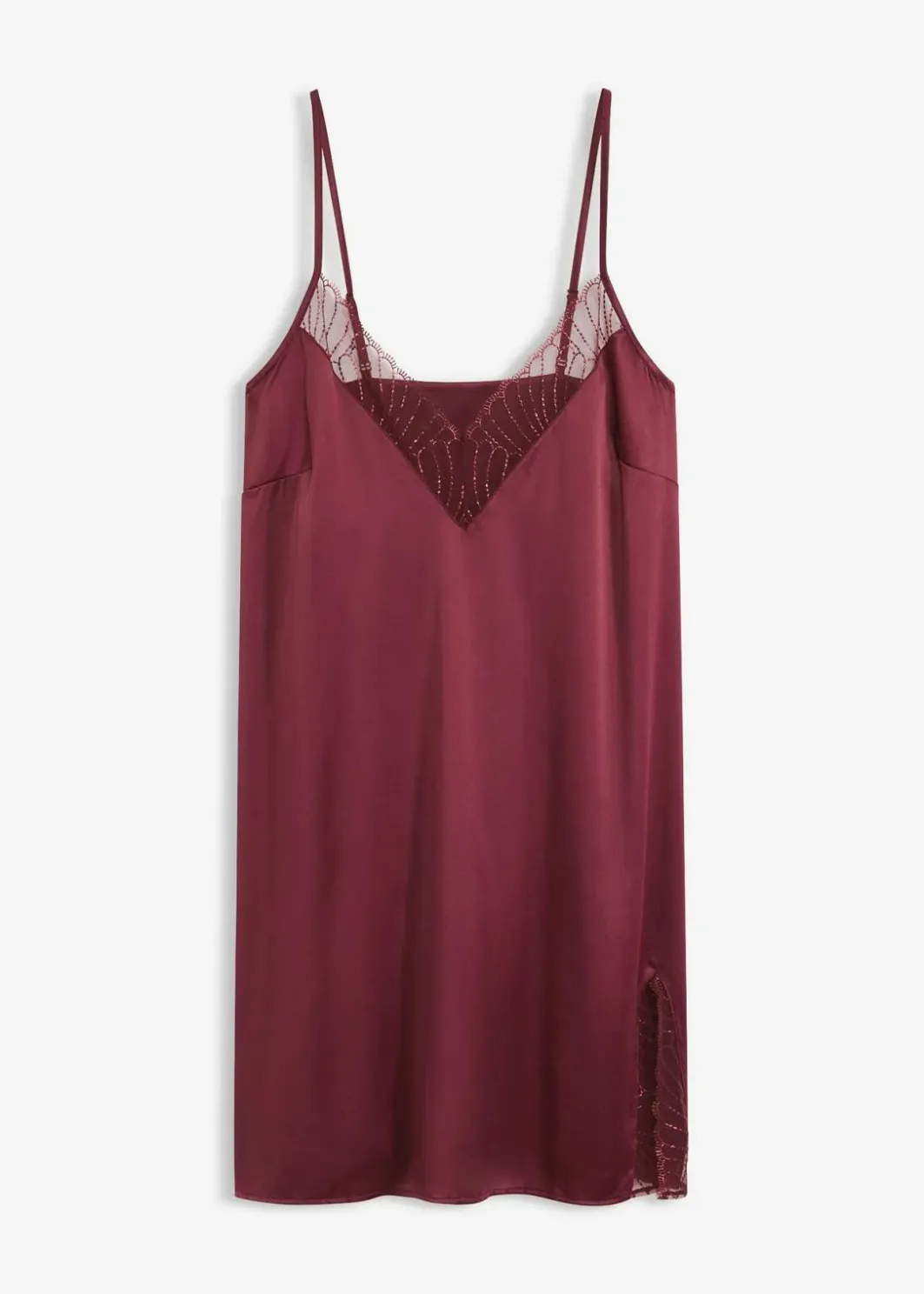 Damen bonprix Wäsche·Corsagen & Negligés|Wäsche·Dessous|Satin Negligé mit edler Stickerei