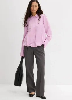 Damen bonprix Blusen & Tuniken|Bekleidung·Jacken & Mäntel|Satinbluse aus Viskose-Mix