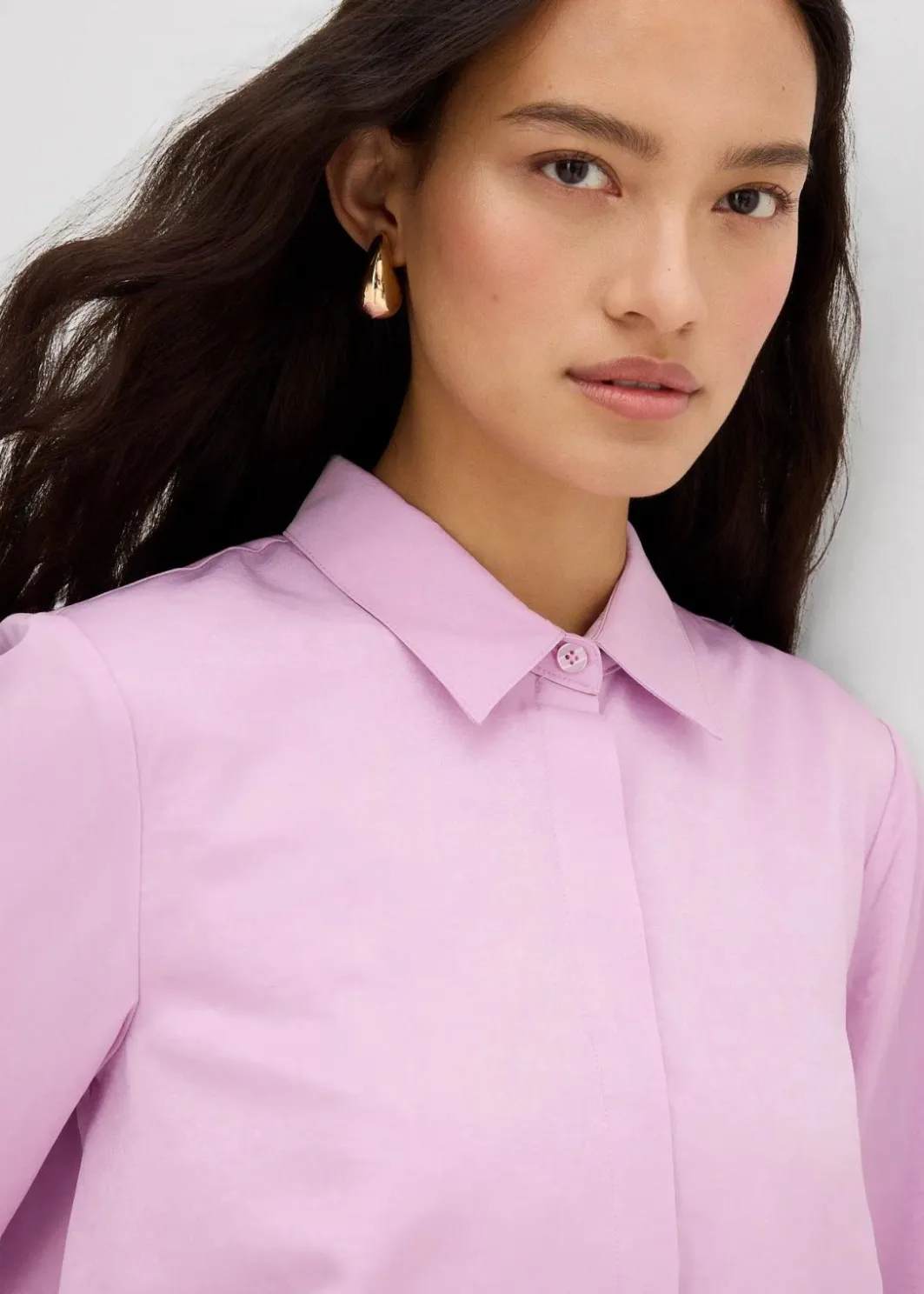 Damen bonprix Blusen & Tuniken|Bekleidung·Jacken & Mäntel|Satinbluse aus Viskose-Mix