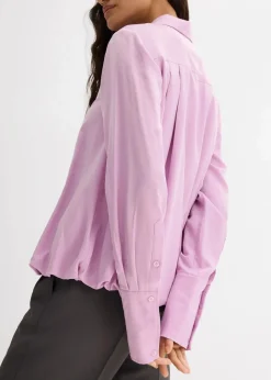 Damen bonprix Blusen & Tuniken|Bekleidung·Jacken & Mäntel|Satinbluse aus Viskose-Mix