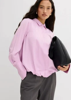 Damen bonprix Blusen & Tuniken|Bekleidung·Jacken & Mäntel|Satinbluse aus Viskose-Mix