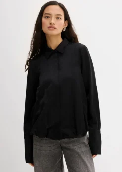 Damen bonprix Bekleidung·Jacken & Mäntel|Blusen & Tuniken|Satinbluse aus Viskose-Mix