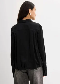 Damen bonprix Bekleidung·Jacken & Mäntel|Blusen & Tuniken|Satinbluse aus Viskose-Mix
