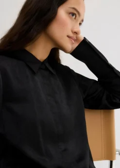 Damen bonprix Bekleidung·Jacken & Mäntel|Blusen & Tuniken|Satinbluse aus Viskose-Mix