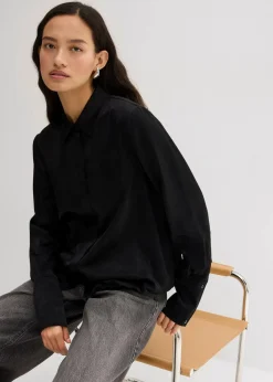 Damen bonprix Bekleidung·Jacken & Mäntel|Blusen & Tuniken|Satinbluse aus Viskose-Mix