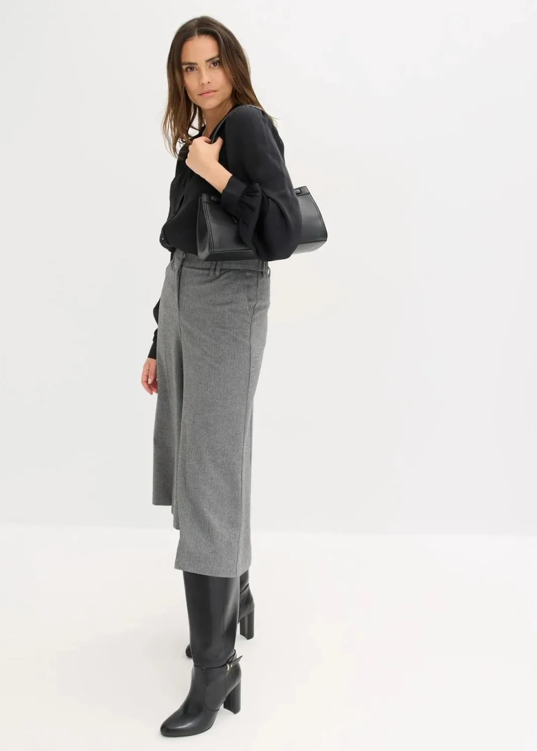 Damen bonprix Bekleidung·Jacken & Mäntel|Blusen & Tuniken|Satinbluse mit Spitzenbändern