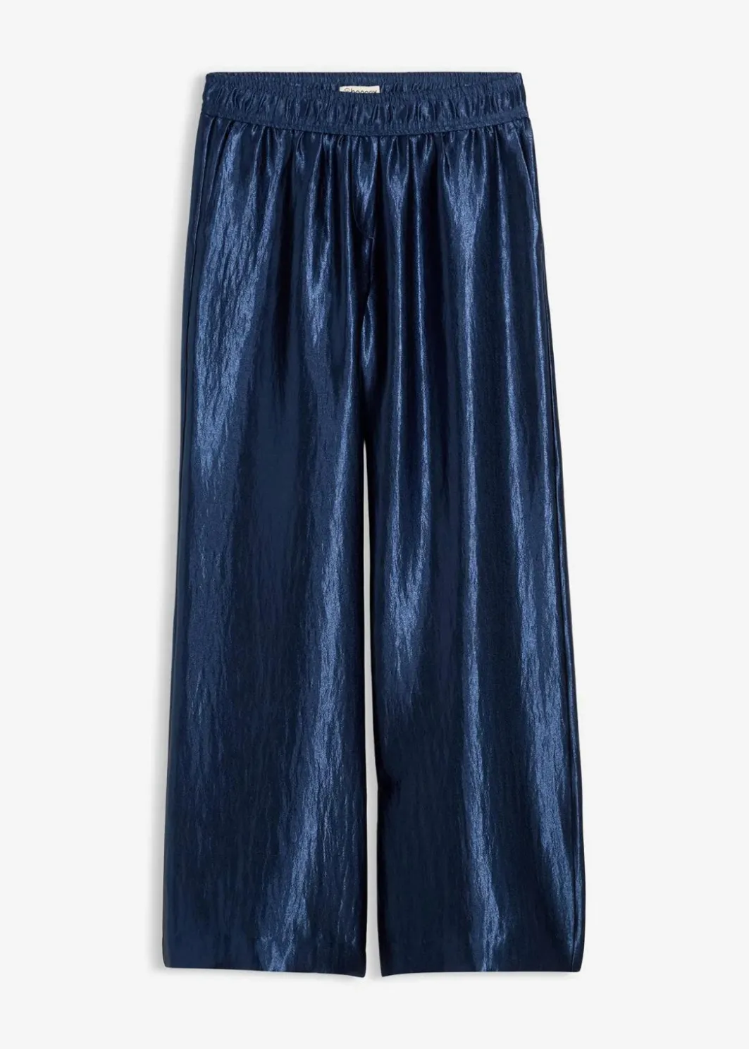 Satinierte Palazzo-Hose mit Bequembund Damen Hosen|Bekleidung·Kleider