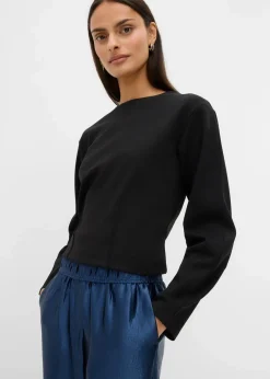 Satinierte Palazzo-Hose mit Bequembund Damen Hosen|Bekleidung·Kleider