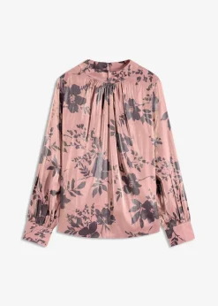 Sale Satin-Tunika mit Viskose Damen Blusen & Tuniken|Bekleidung·Jacken & Mäntel