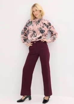 Sale Satin-Tunika mit Viskose Damen Blusen & Tuniken|Bekleidung·Jacken & Mäntel