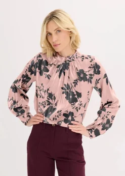 Sale Satin-Tunika mit Viskose Damen Blusen & Tuniken|Bekleidung·Jacken & Mäntel