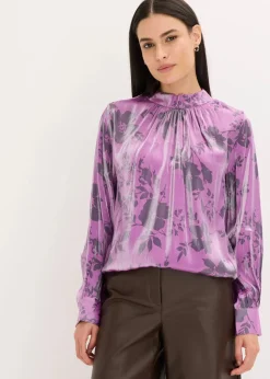 Outlet Satin-Tunika mit Viskose Damen Bekleidung·Jacken & Mäntel|Blusen & Tuniken