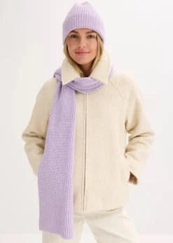 Damen bonprix Schuhe & Accessoires In Spezialgrößen·Tücher & Ponchos|Schals & Tücher|Schal und Mütze (2-tlg.Set)