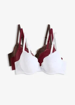 Schalen BH (3er Pack) Damen Große Cups D-H|Nachhaltigere Materialien