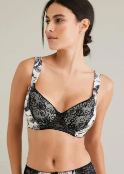 Damen bonprix Wäsche·Dessous|Wäsche·Große Cups D-H|Schalen BH mit Bügel und glänzendem Material