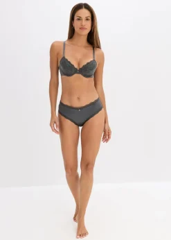 Damen bonprix Große Cups D-H|Bhs|Schalen BH mit Glanzeffekt