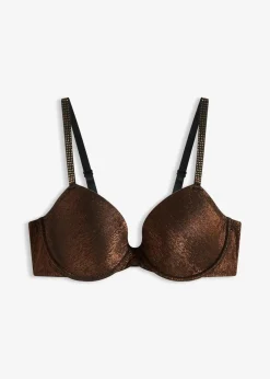 Hot Schalen-BH aus glitzerndem Material Damen Große Cups D-H|Bhs