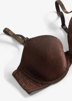 Damen bonprix Große Cups D-H|Bhs|Schalen-BH aus glitzerndem Material