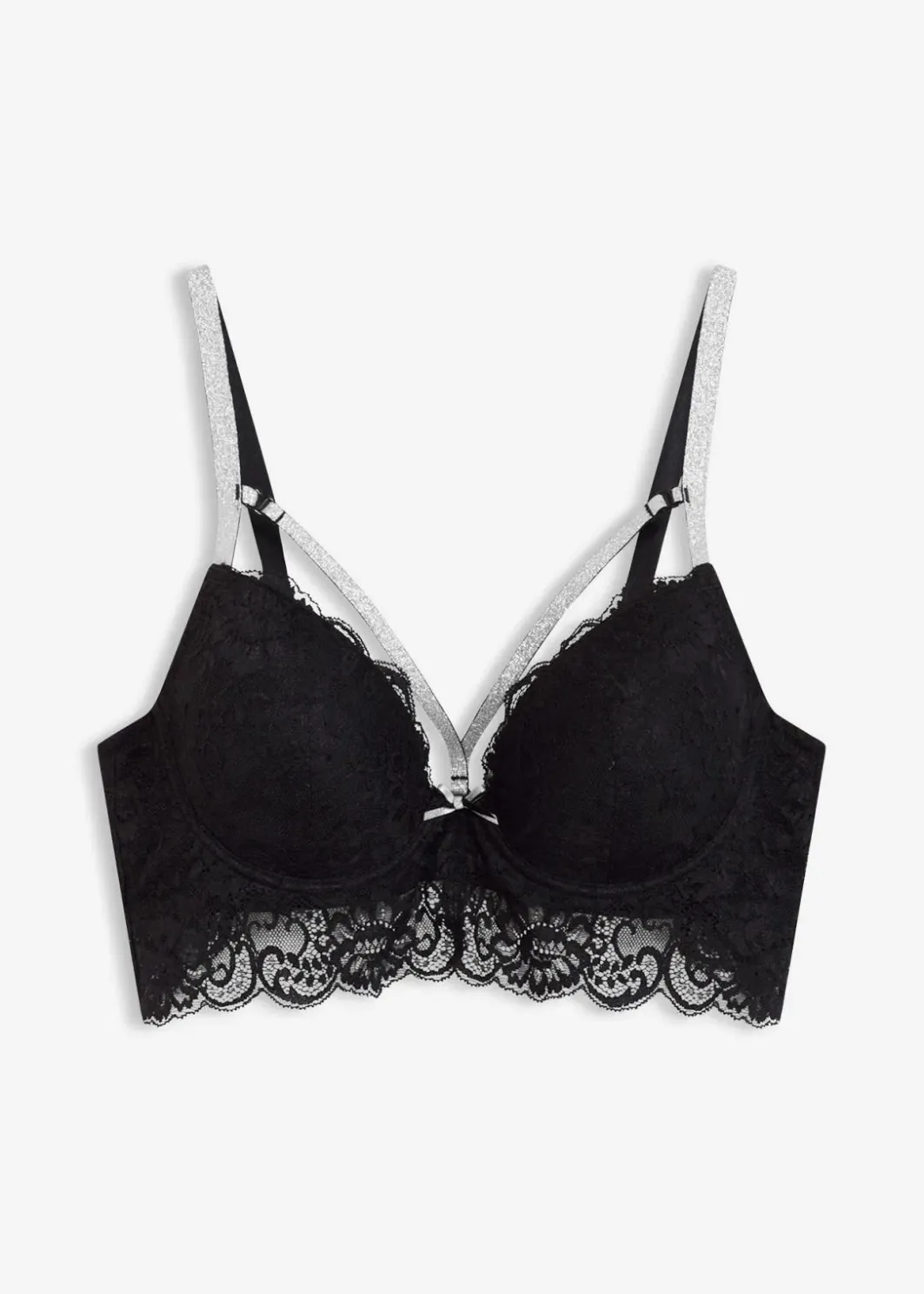 Best Schalen-BH mit abnehmbaren glitzernden Trägern Damen Große Cups D-H|Nachhaltigere Materialien