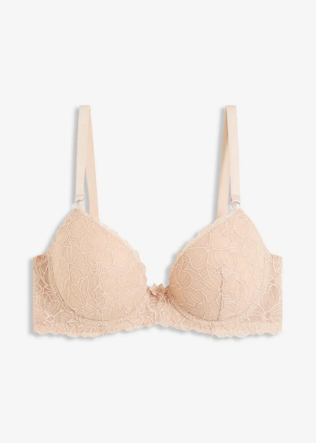 Damen bonprix Große Cups D-H|Bhs|Schalen-BH mit blumiger Stickerei