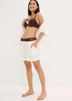 Damen bonprix Große Cups D-H|Bhs|Schalen-BH mit edlem Glanzeffekt