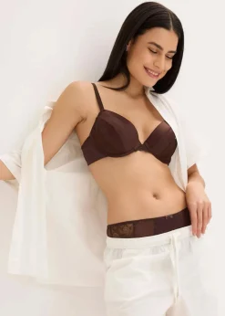 Damen bonprix Große Cups D-H|Bhs|Schalen-BH mit edlem Glanzeffekt
