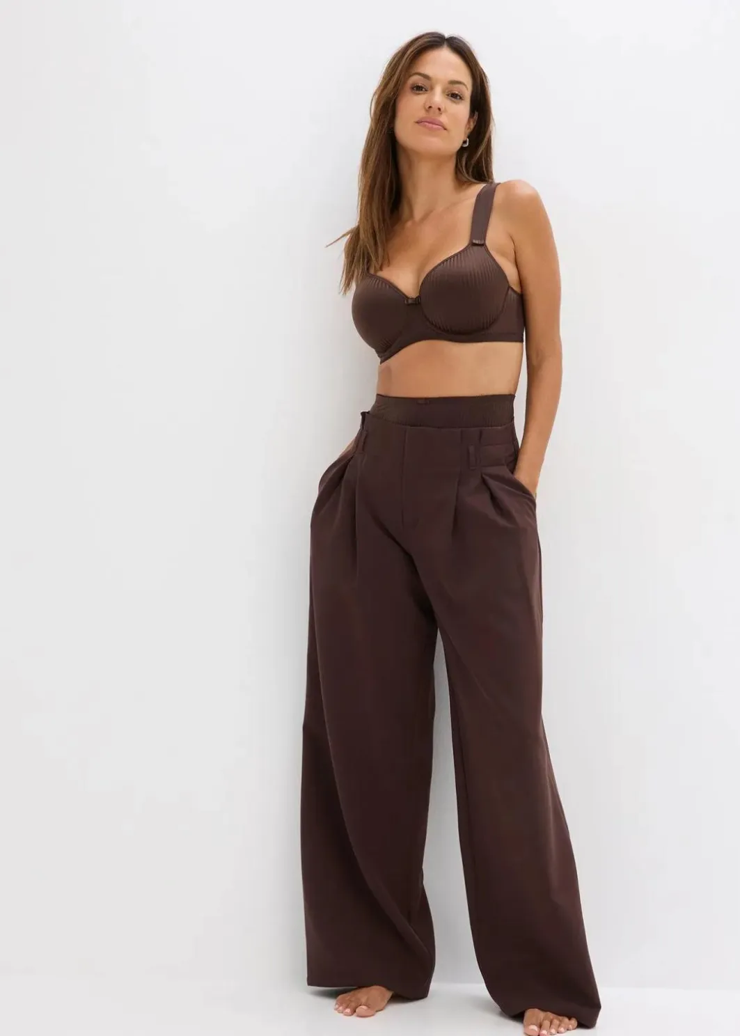 Discount Schalen-BH mit geolsterten Tägern und Glanzeffekt Damen Wäsche·Große Cups D-H|Wäsche·Bhs