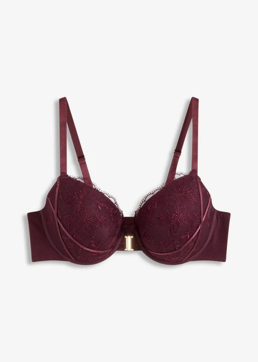 Damen bonprix Große Cups D-H|Bhs|Schalen-BH mit komfortablem Vorderverschluss