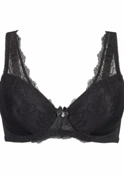 Damen bonprix Große Cups D-H|Bhs|Schalen-BH mit zarter Spitze
