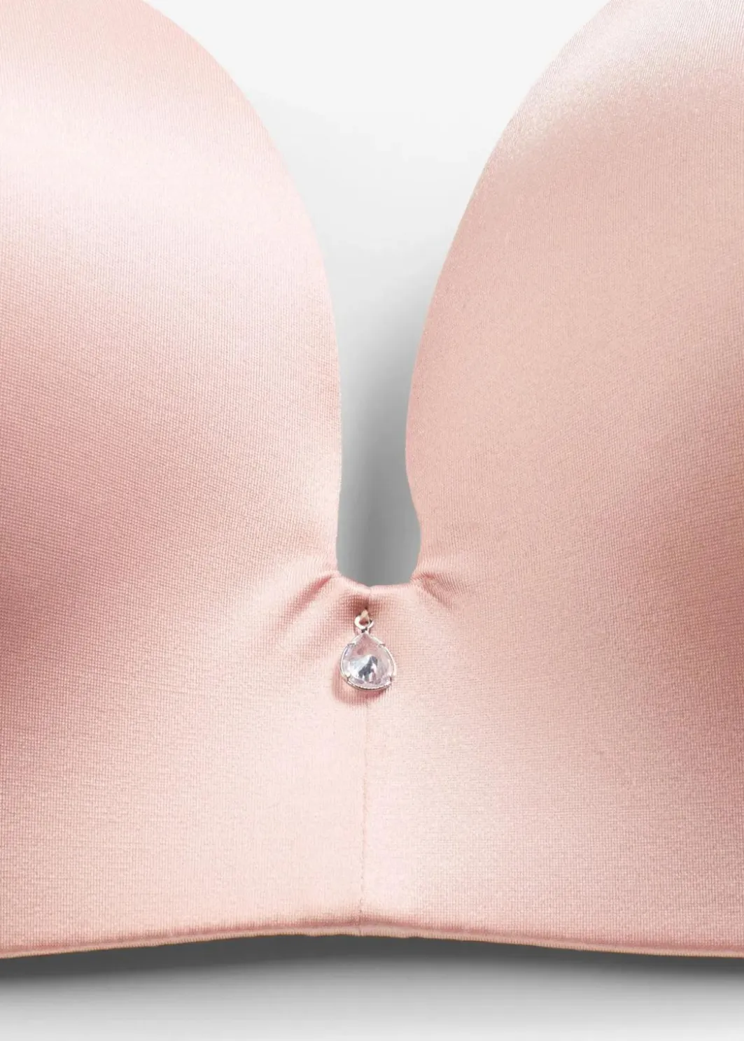 Damen bonprix Bhs|Schalen-BH ohne Bügel aus glänzendem Material
