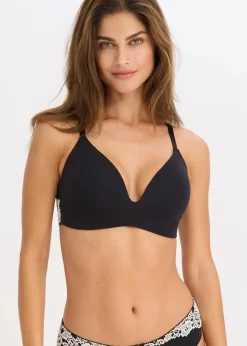 Damen bonprix Nachhaltigere Materialien|Bhs|Schalen-BH ohne Bügel mit Bio-Baumwolle und Spitze