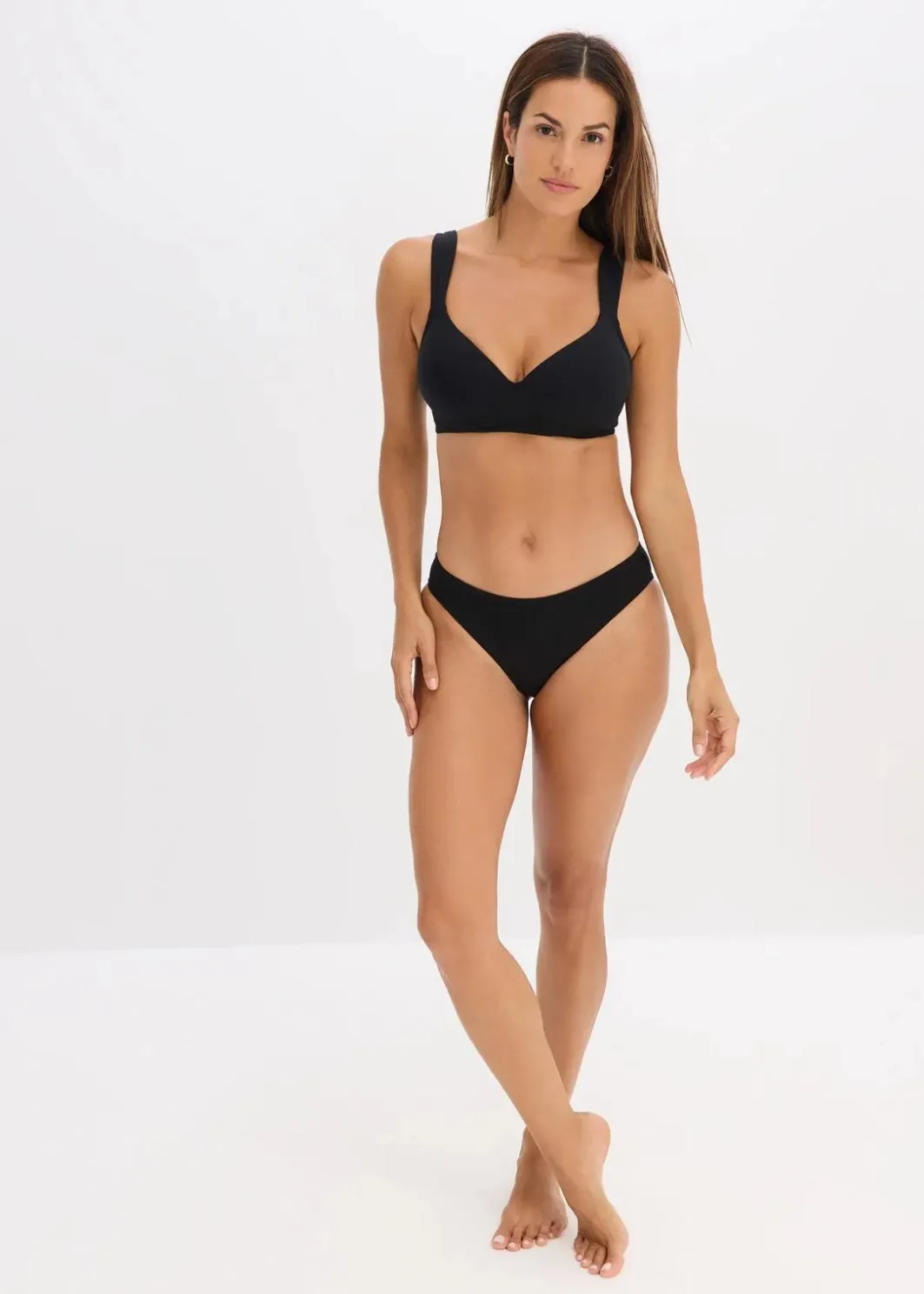 Damen bonprix Wäsche·Baumwollunterwäsche|Wäsche·Große Cups D-H|Schalen-BH ohne Bügel mit Bio-Baumwolle (2er Pack)