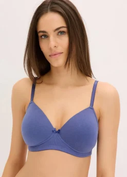 Damen bonprix Wäsche·Baumwollunterwäsche|Nachhaltigere Materialien|Schalen-BH ohne Bügel mit Bio-Baumwolle (2er Pack)
