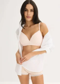 Hot Schalen-BH ohne Bügel mit Bio-Baumwolle und Rippe (2er Pack) Damen Wäsche·Baumwollunterwäsche|Wäsche·Bhs